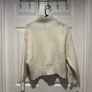 H&M Cream Turtleneck Sweater